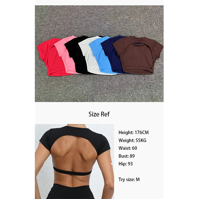 RoyalFit Backless Yoga Top